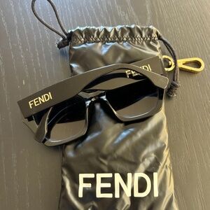 Fendi Bold 54mm Gemoetric Sunglasses